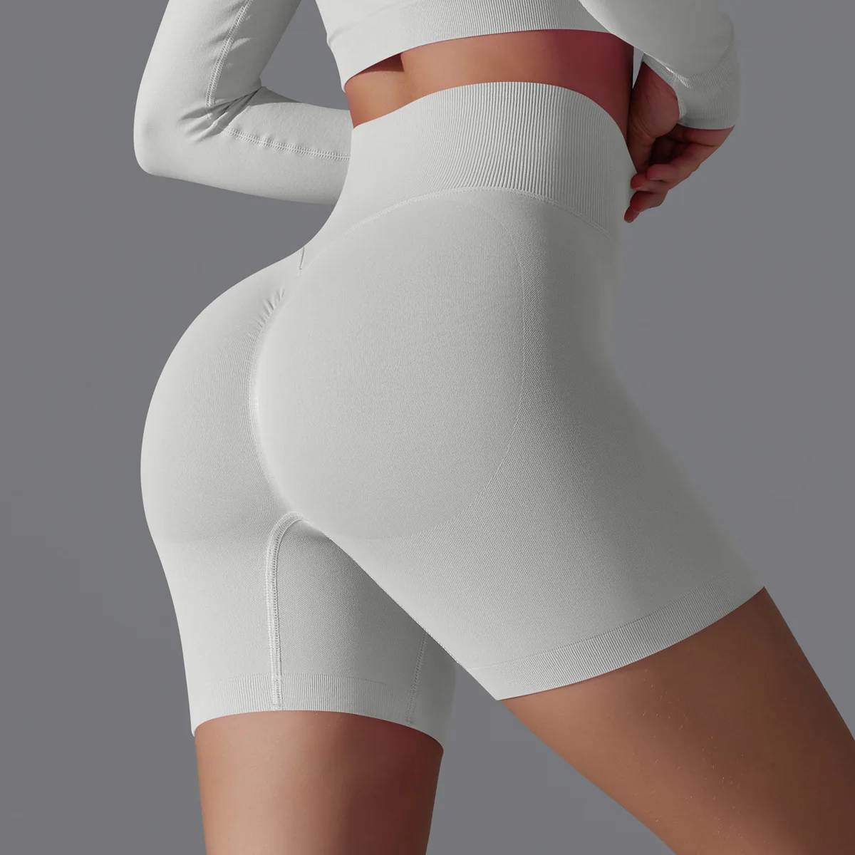 Solid Elastic Hot Shorts Women Seamless Sexy Slim Leisure Tights Female Fashion Simplic Breathable Hip Fitness Casual Shorts