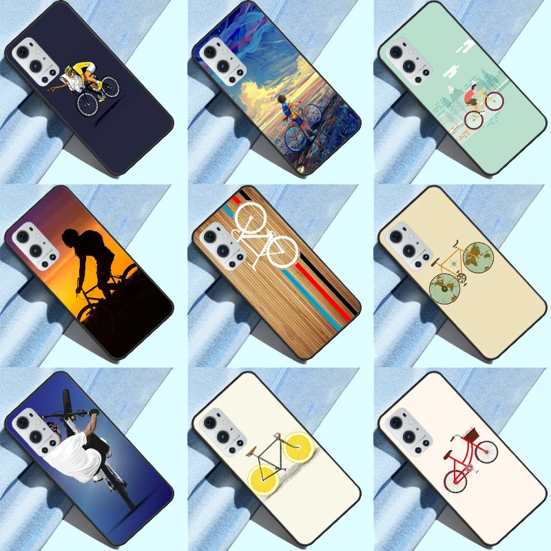 BIKE CYCLING art Silicone Phone Case For Oneplus 10R 9 R 9RT One Plus 10 9 Pro 9RT Nord 2 T Ace Soft Cover Coque