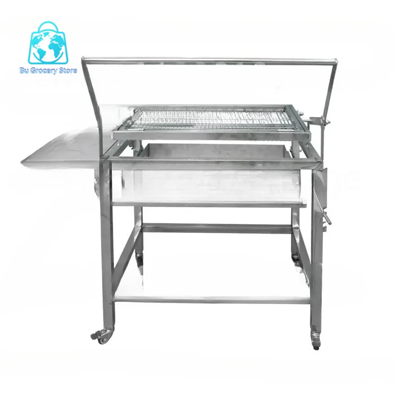 Stainless steel rotating and flipping barbecue grill grill grilled chicken grilled lamb chops artifact barbecue grill