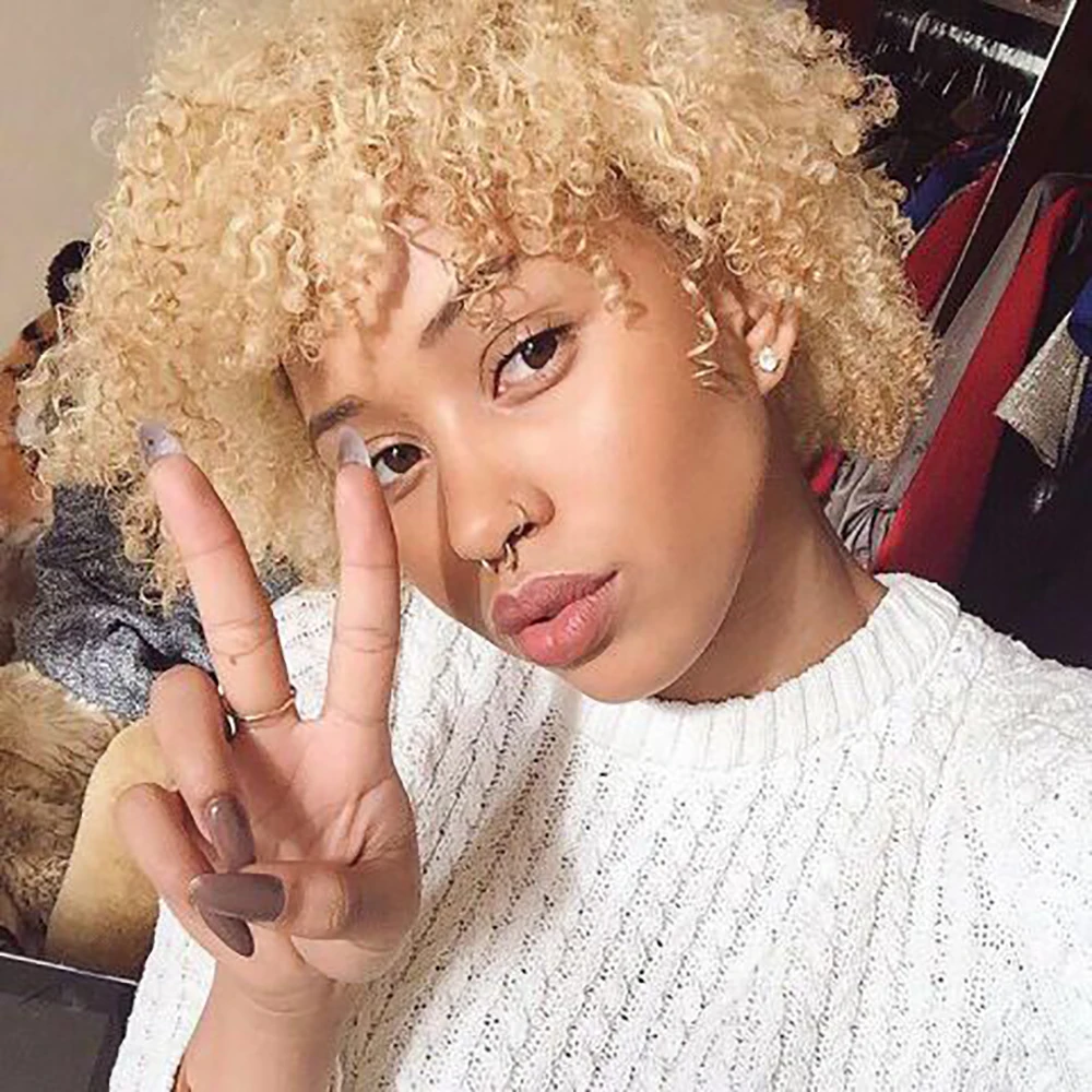Blonde Kinky Curly … - image