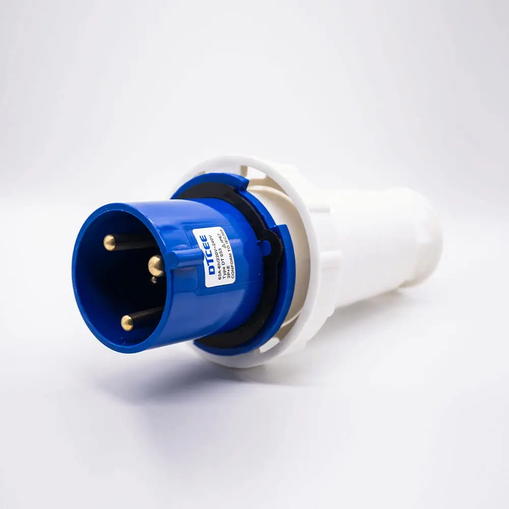 IEC60309 Industrial CEE Connector Plug 3P 63A 220V-250V 2P+E 6h IP67