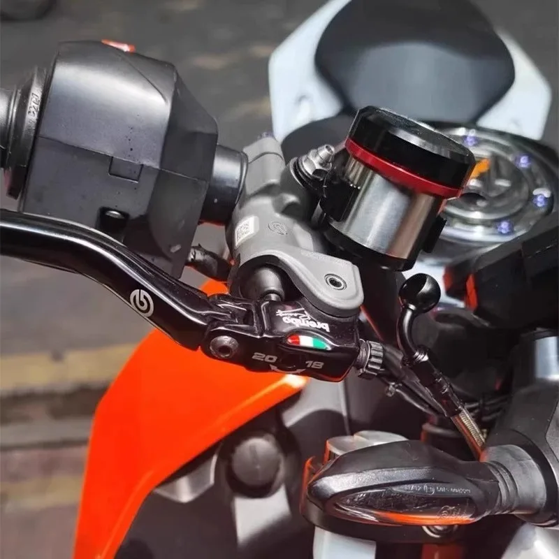 RCS/CC Brake Master Cylinder Fit Motorcycle Direct Push Pump With Titanium Oil Cup Oil Tank Mod Parts