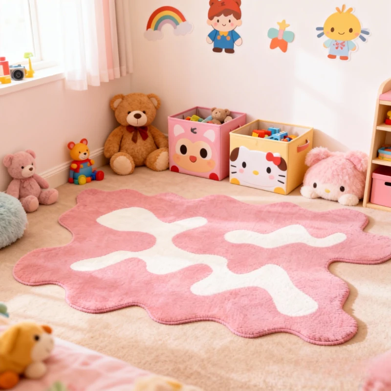 Irregular Shape Bedroom Decor Creativity Carpet Thick Plush Rug Large Area Carpets for Living Room Fluffy Soft Lounge Floor Mat