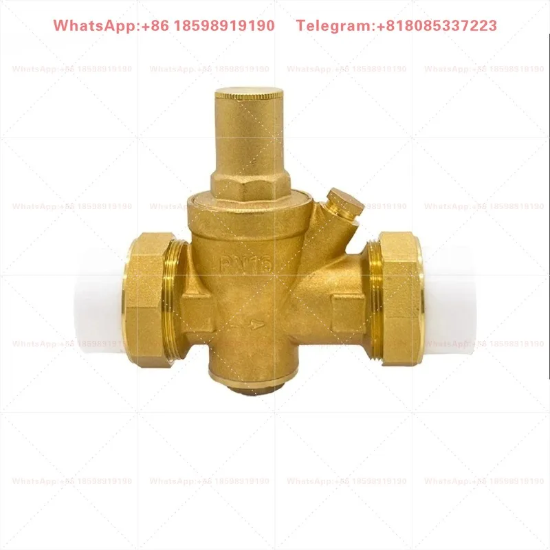 PPR20/25/32 Water Pipeline Pressure Reducing Valve - 4-Point PE Connector & Constant Pressure Regulator Valve-3PCS