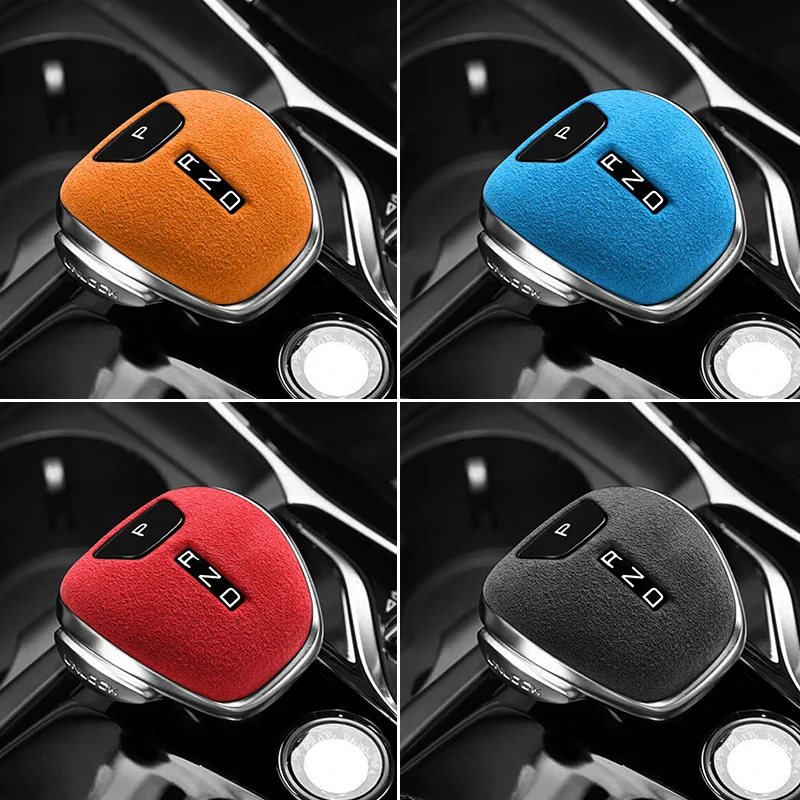 

Made of Alcantara For BYD Qin PLUS (2021-2024) Car Center Console Gear Shift Knob Boot Cover Auto Interior Tuning Accessories