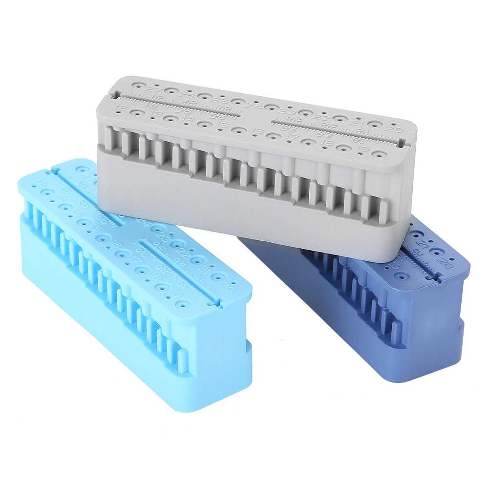 Dental Root Test Board Endodontic Ruler Measuring Block Dental Endo Block Files Measuring Tools Endodontic Ruler Test Board