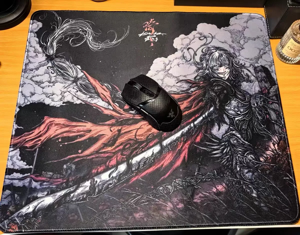Alfombrilla de ratón de Anime 2025, alfombrilla de ratón profesional de superficie ultrafina para deportes electrónicos, accesorios para juegos de ordenador, alfombrilla de ratón de 450x400