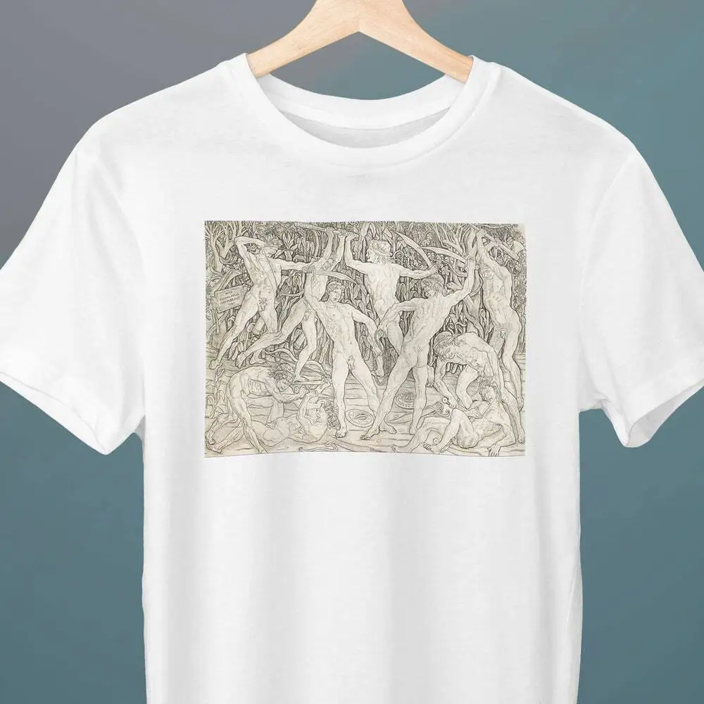 Battle of The Nudes, Antonio del Pollaiolo, Unisex T-Shirt, Mythology, Art T-Shi