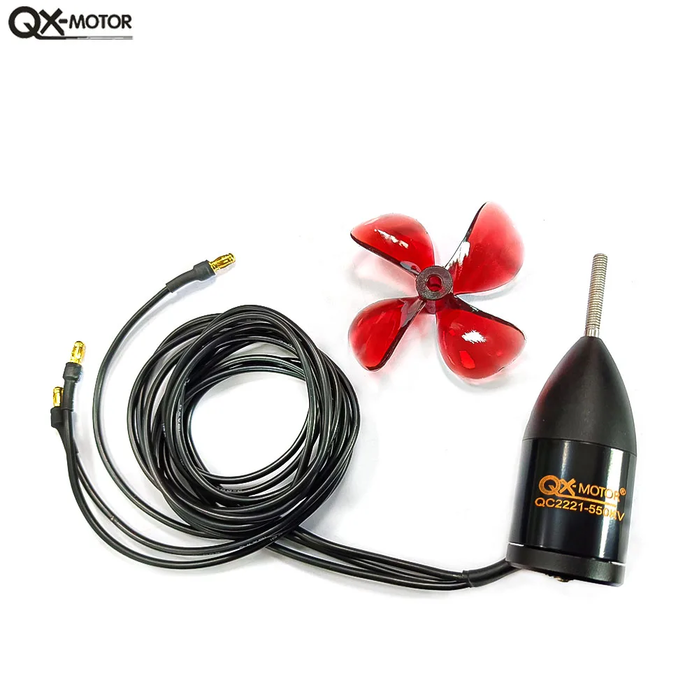 Underwater Propulsionr QC2221 380kv 550KV    Waterproof 6S brushless Motor  for Remote Control Ship Model