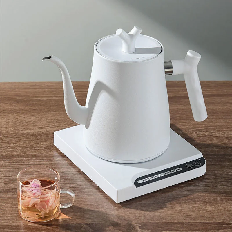 1000W Gooseneck Electric Kettle Hand Brewing Coffee Pot Teapot 1.0L Slender Mouth Pot Kettle Temperature Control Water Jug 220V