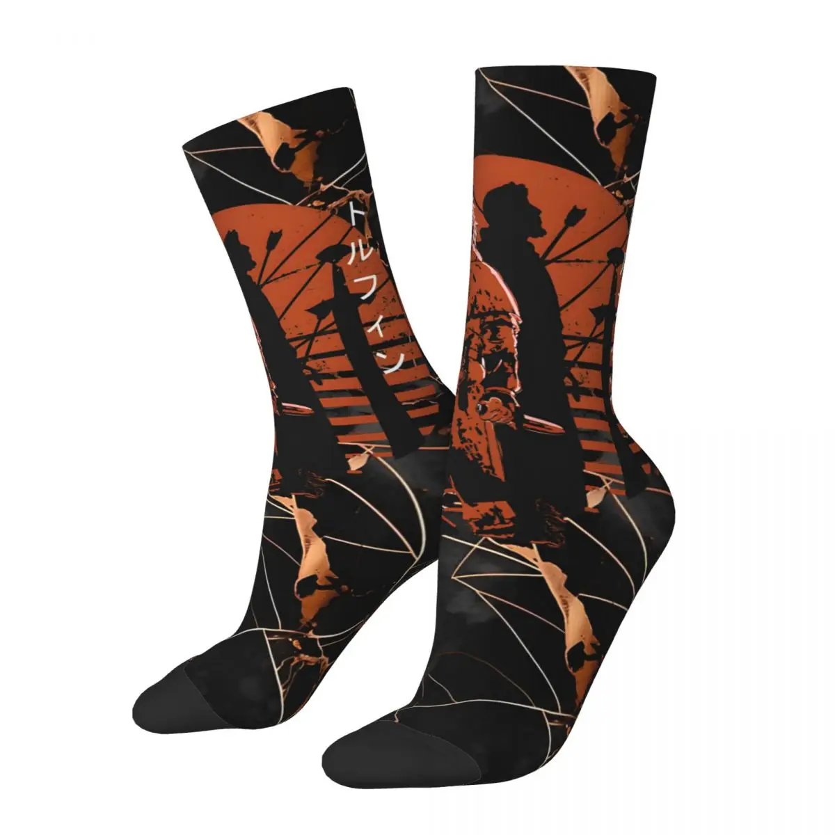 

Retro Thorfinn Vinland Saga Men's compression Socks Unisex Thorfinn Harajuku Seamless Printed Novelty Crew Sock