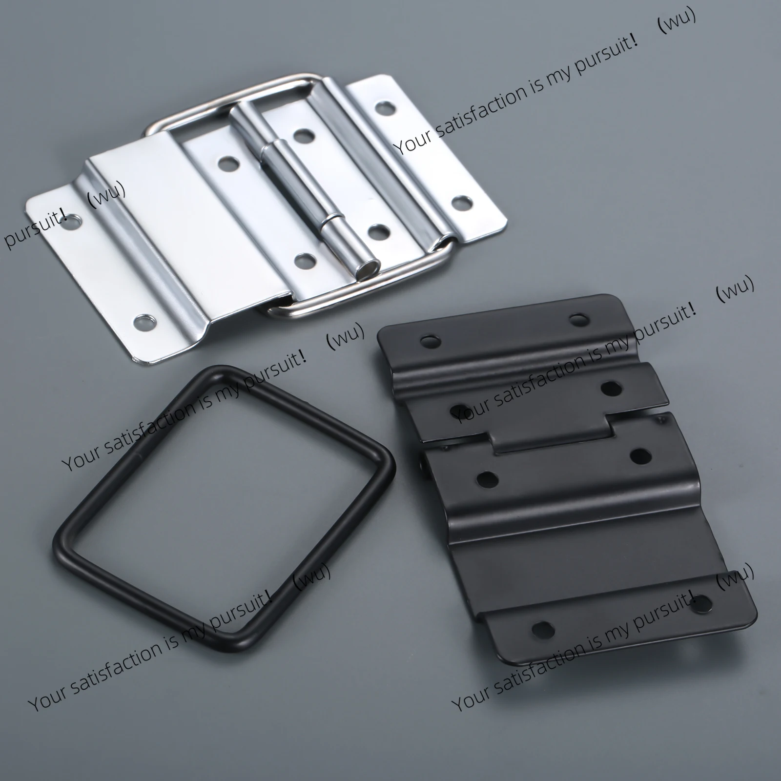 2Pcs 8 Holes Luggage Cabinet Hinges Flight Case Doors Tool Boxes Lockers Support Hinge for Suitcase Fittings Air Box Accessorie