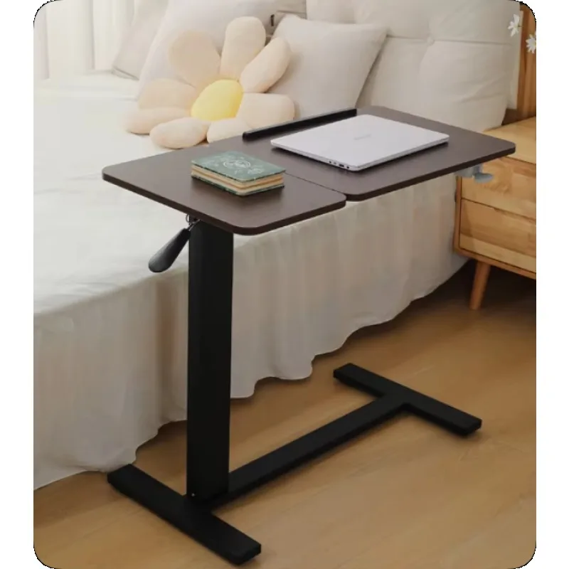 

Foldable Height Adjustable Metal Bedside Table with Locking Wheels for Dining Room Home Office Living Room Workshop Use