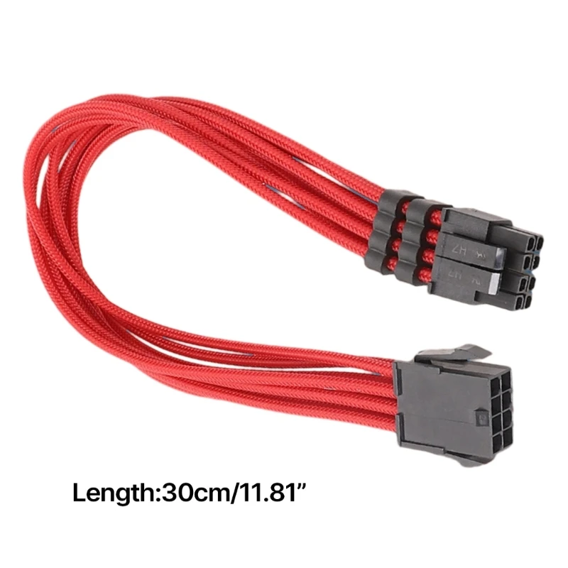 SS8S CPU 8pin to 8pin 4+4pin Module Cable CPU 8Pins Power Supply Cord 18AWG Durable CPU Extension 8Pin Connector Line