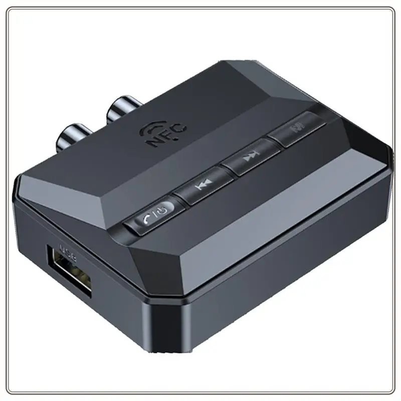 Надежный аудиоприемник Bluetooth 5.3, USB U-диск, воспроизведение, беспроводной адаптер, черный для автомобильного комплекта, динамика, аудиоприем Bluetooth 5.3