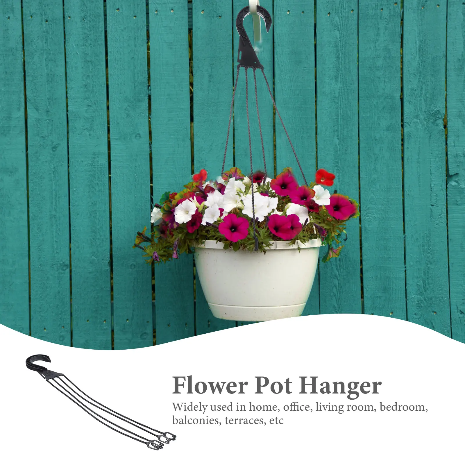 

5Pcs Durable Plastic Flowerpot Hooks Sturdy Hanging Planters for Home Balcony Garden Hanging Flowerpot Hooks Flower Pot Hook