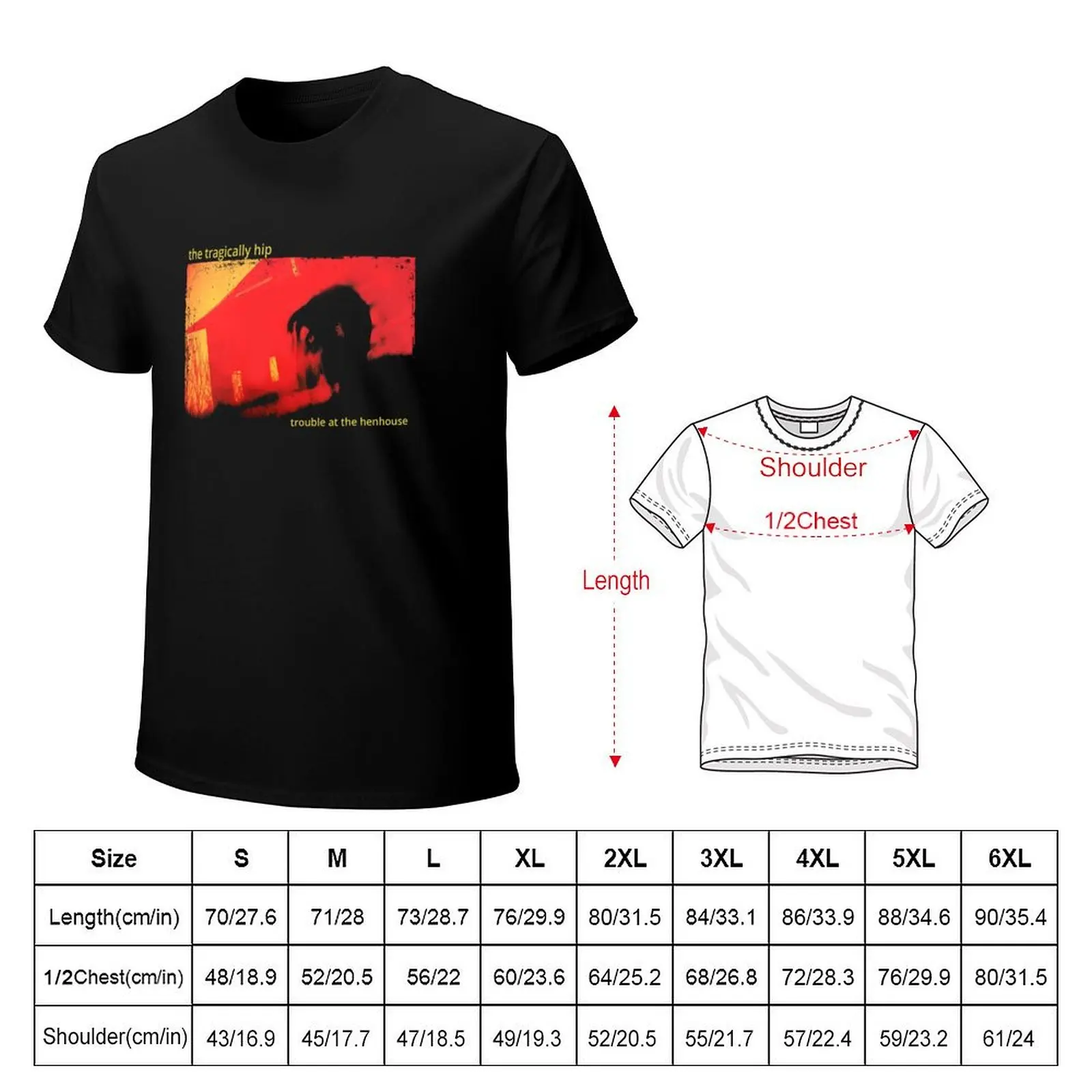 Vintage The Tragically Hip Trouble at the Henhouse Tour 1996 T-Shirt man t shirt luxury T-Shirt