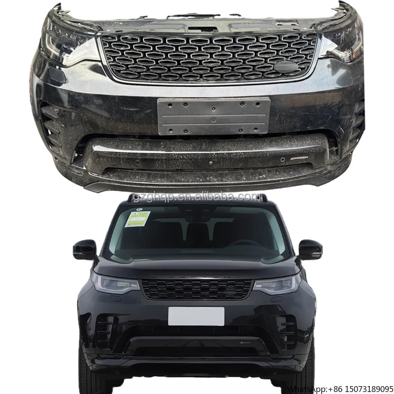 

Оригинальный передний бампер для Discovery 5 2021-2025 s, включая радиатор и решетку бампера, черный комплект кузова.