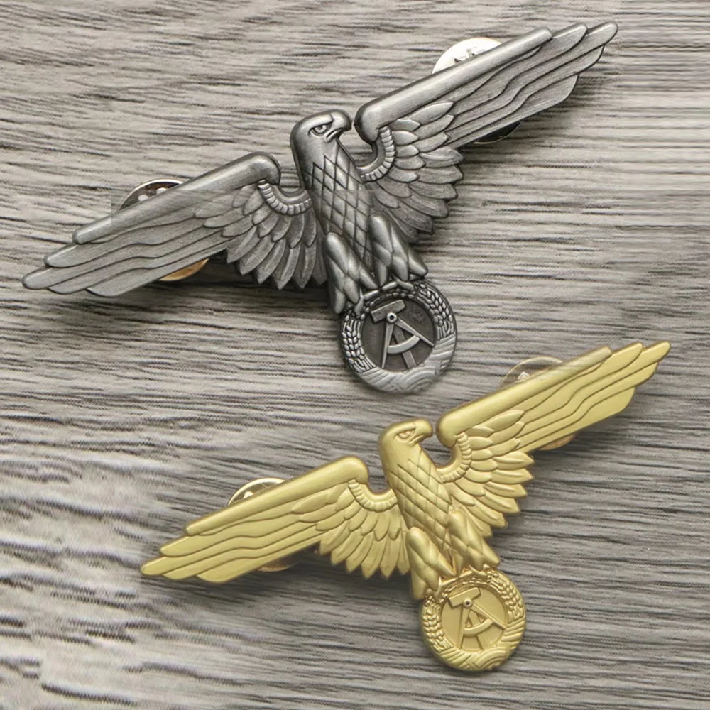 Broche esmaltado con medalla de águila alemana, insignias de Metal, broches de Pin de solapa, chaquetas, pantalones vaqueros, broche de águila masónica Vintage, accesorios para sombrero