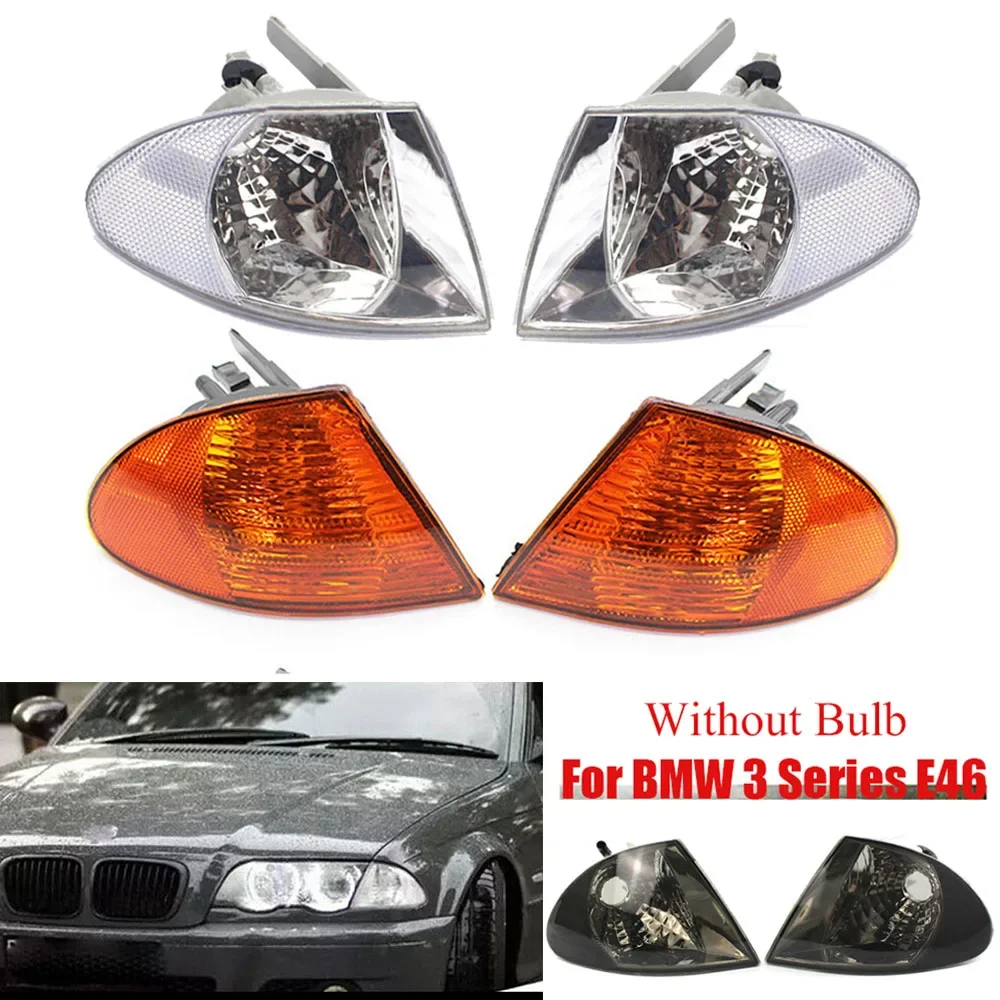 

Auto Corner Lamp Turn Signal Light For BMW 3 Series E46 Sedan 1999 2000 2001 flashing Fog Housing Without Bulb Front Headlight