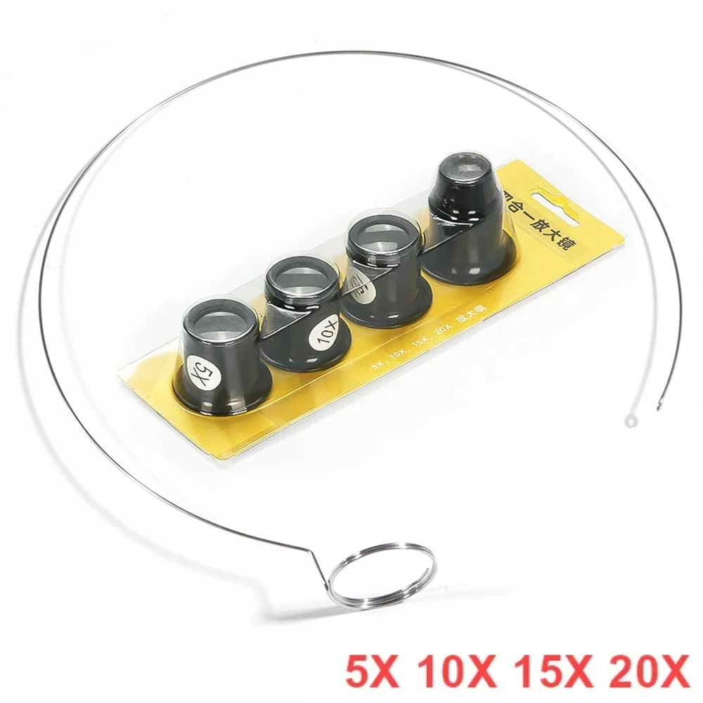3X 5X 10X 15X 20X Juweliere Augenlupe Schleife Lupe Glas Uhrmacher Tragbare Monokulare Uhr Lupe Werkzeug Kits Reparatur Werkzeuge
