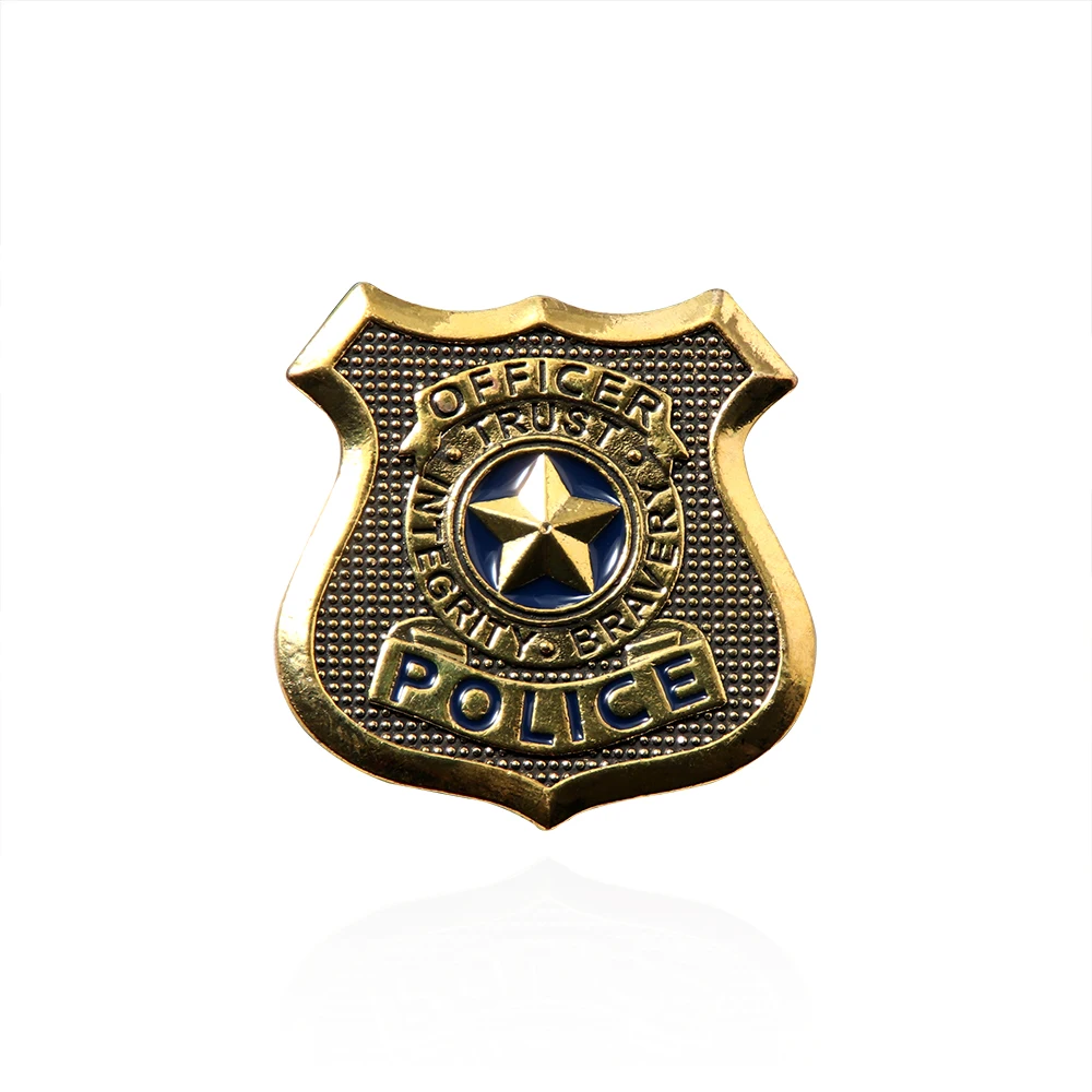 ゲームラクーンシティ警察バッジブローチ五つ星警察ピンコスプレ小道具