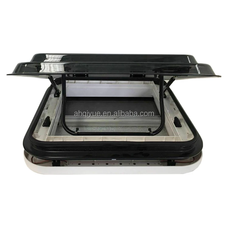 High Quality Double Layer Acrylic Glass Skylight With LED Lights Caravan RV Camper 500x500mm