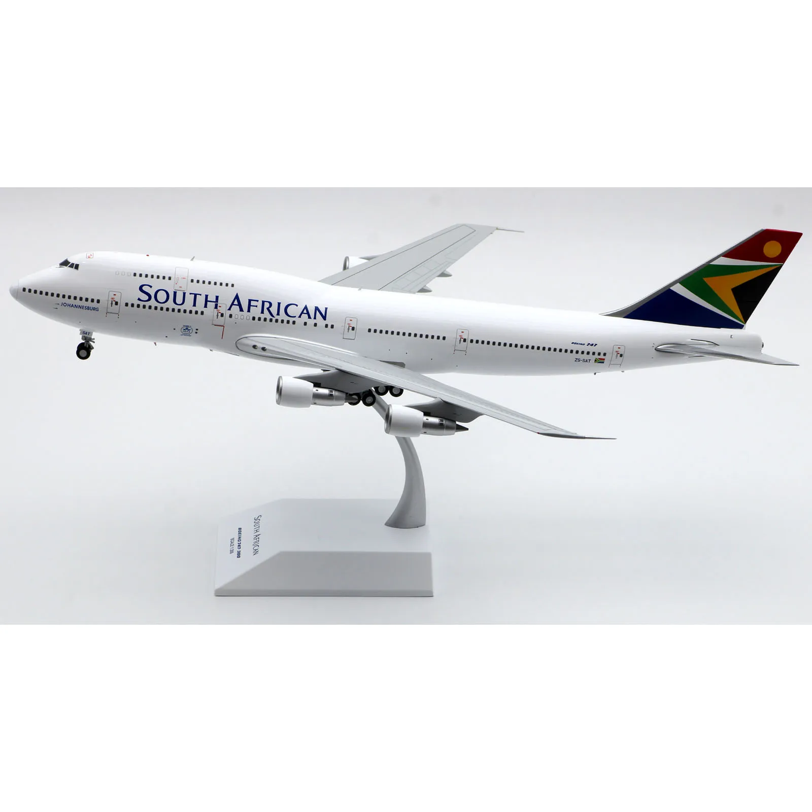 XX20006 Alloy Collectible Plane Gift JC Wings 1:200 South African Airways Boeing B747-300 Diecast Aircraft Jet Model ZS-SAT