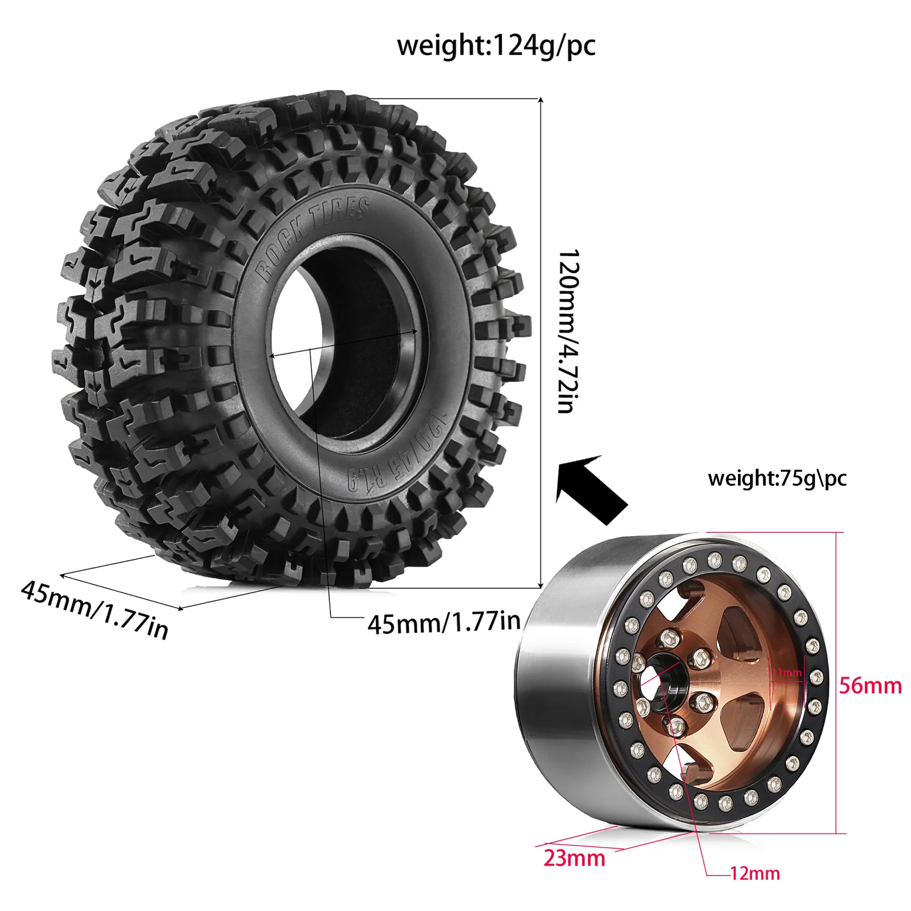 RS RC 120mm Metal 1.9\