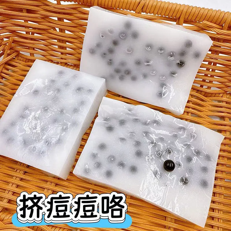 Squishy Tofu Block Squeeze Pimples Decompression Funny Squeeze Pinch Tofu Compulsion Venting Toy Funny Stress Relief Fidget Toys