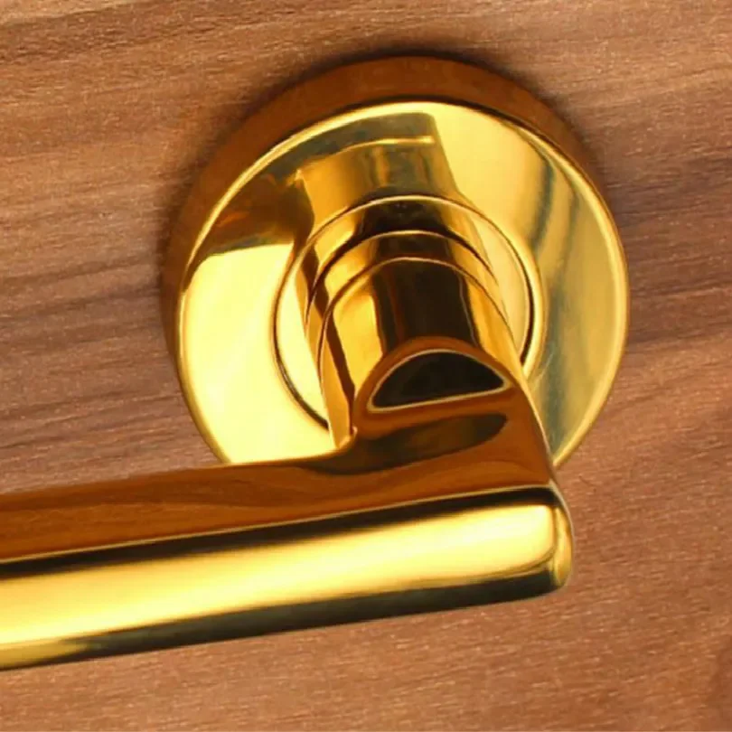 One Side Door Handles for Interior Doors Outside Black Door Handle Black Golden Silver Door Pulls Without Lock