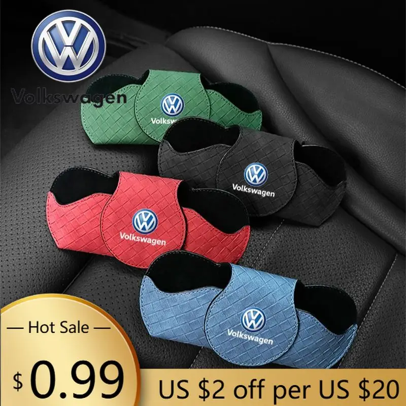 

For VOLKSWAGEN VW Car Interior Glasses Clip Auto Sun Visor Sunglasses Holder For Volkswagen Polo Golf Passat Scirocco Tiguan Jet