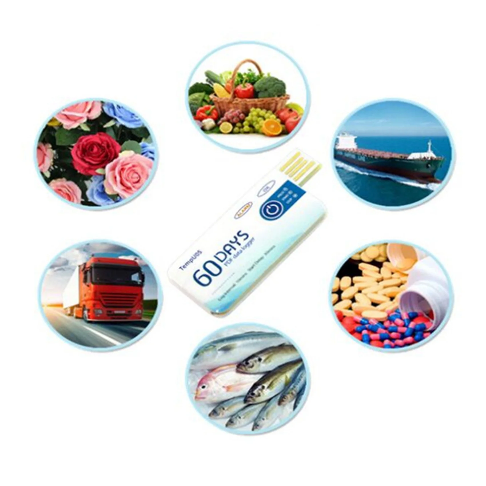 温度データロガー、USBレコーダー、単一使用レコード楽器、Valtempug05、60日