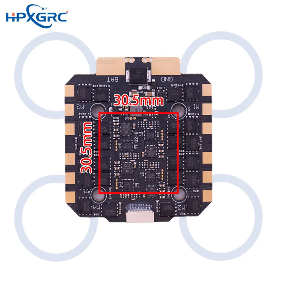 

HPXGRC 100A/120A 4IN1 ESC 3-12S DSHOT300/DSHOT600/PWM/BIDIRECTIONALDSHOT 30.5x30.5mm for FPV Racing Drone RC Tools