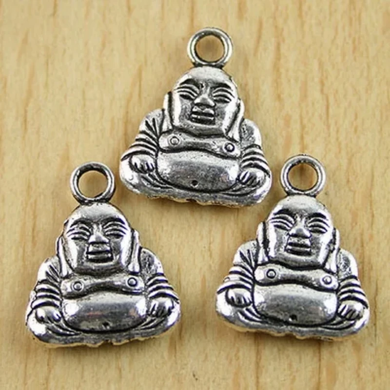 20x16mm Tibetan Silver color Buddha design charms 10Pcs H0046