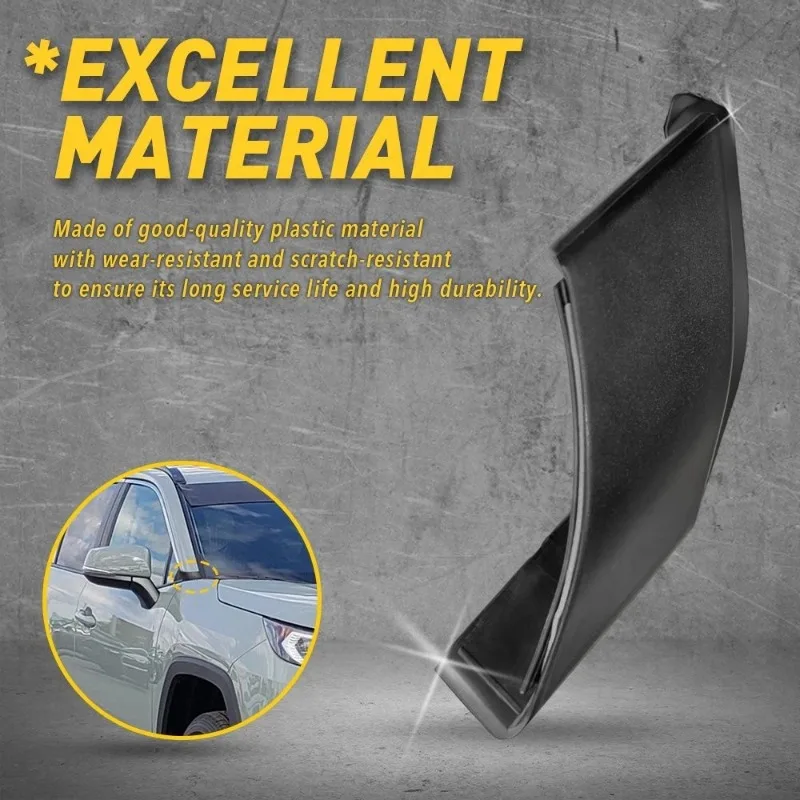Left/Right Car Exterior A-Pillar Front Side Window Panel Cover Trim For Toyota RAV4 2019 2020 2021 2022 2023 2024 NEW