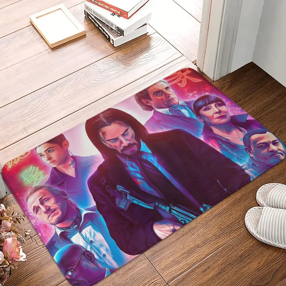 John Wick Viggo Tarasov Iosef Tarasov Movie Non-slip Doormat Cast Characters Carpet Bath Bedroom Mat Outdoor Flannel Decorative