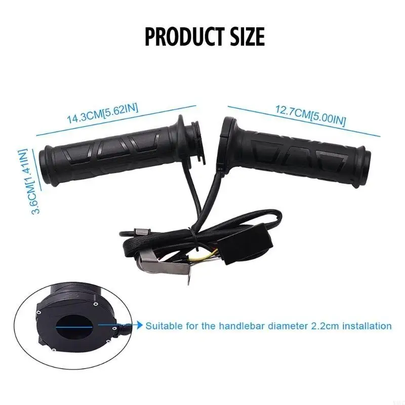 y9uc معدات ركوب الدراجات في فصل الشتاء 22 مم وسادة ساخنة كهربائية تستخدم لدراجة نارية للدراجة الإلكترونية