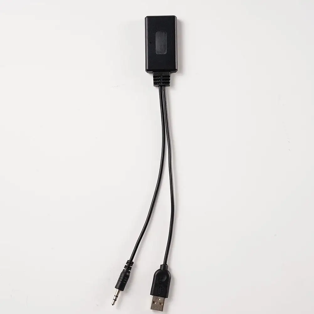 Car Bluetooth Audio Cable Adapter for BMW E90 E91 Wireless Music Receiver with 3.5mm Aux Connection and USB Support