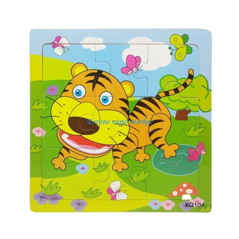 

090B Early Education Animal Puzzles for Kindergarten Children for Kid Age 3+ School Educational Toy Gift for Toddler Boy Girl