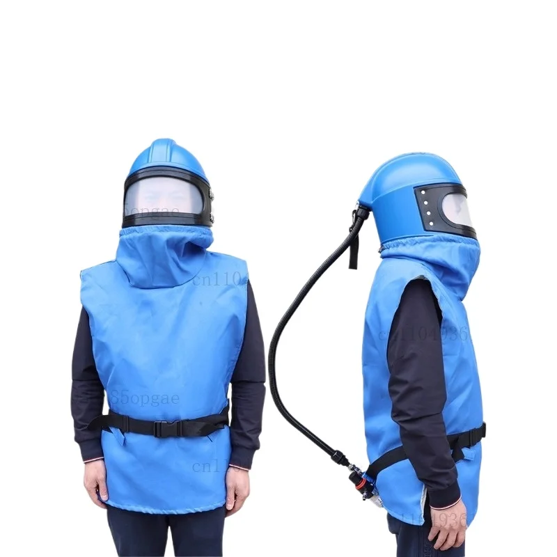air-conditioning-type-oxygen-sandblasting-helmet-sandblasting-cap-siamese-split-sandblasting-activated-carbon-filter-thermostat