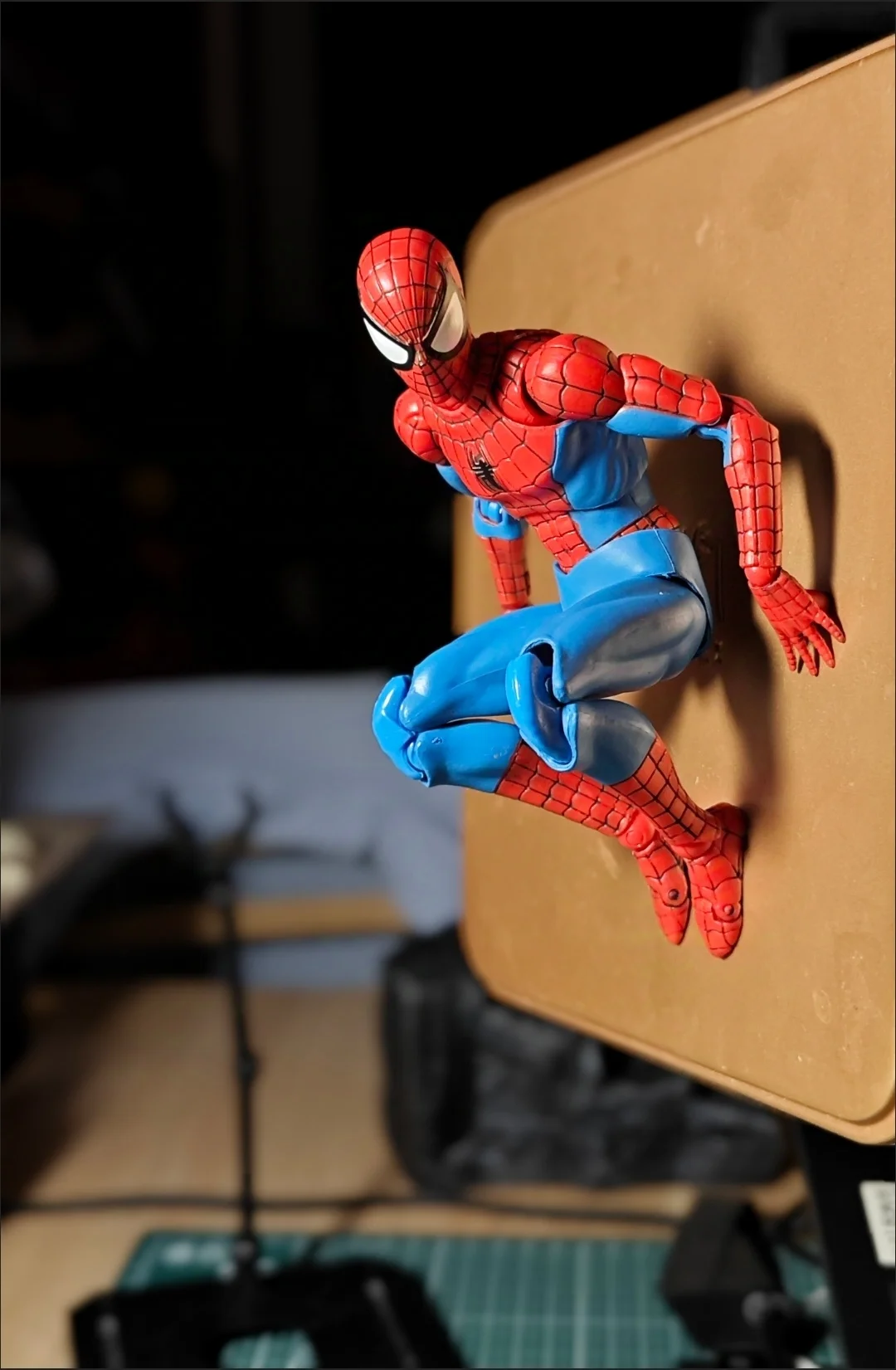 1/12 Ct Toys Spider-man Action Figure Spiderman Anime Figures Mafex 185 Classic model Costume Ver Collectible Model Kid Toy Gift