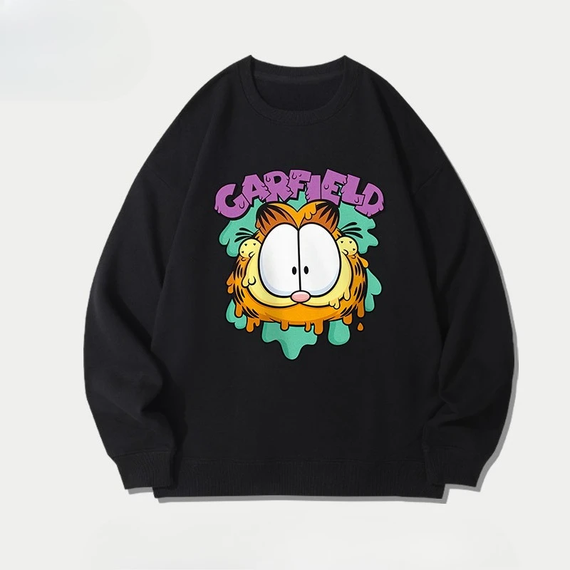 

Осенне-зимняя толстовка с круглым вырезом и принтом Гарфилда из мультфильма 2025 года и свободный топ для пар подходит как для мужчин, так и для женщин.