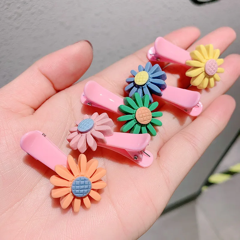 20Pcs/Lot Children Hair Accessories Cartoon Animal Fruit Flower Hairpin Cute Kids Headwear Duckbill BB Hair Clip Girls Headdress