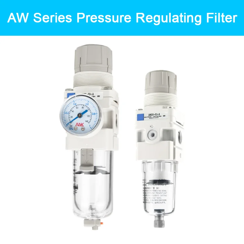 

SMC Type AW Series Pressure Regulating Filter Air source oil-water separator air filter pressure regulating valve AW20-02BG-A