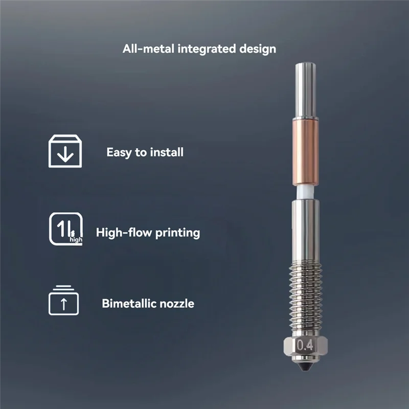 

For QIDI Plus 4 Bimetallic Nozzle 3D Printer Accessories Quick Removal Insulation Integration Nozzles