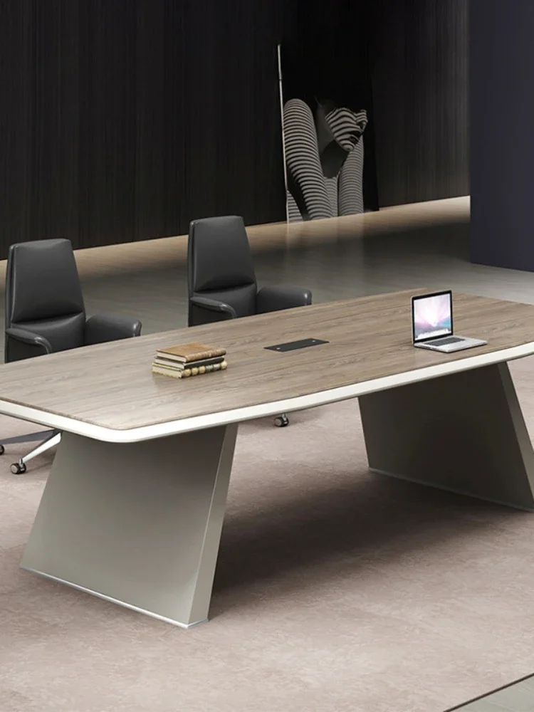 Conference Table Long Table Simple Modern Conference Room Large Long Office Table and Chair Combined Office Furniture