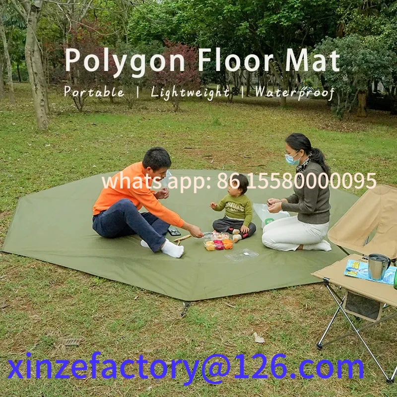 

Be suitable for 4.1x4.1m Large Camping Mat Hexagon Octagon Waterproof Ground Sheet Footprint Picnic Mat Big