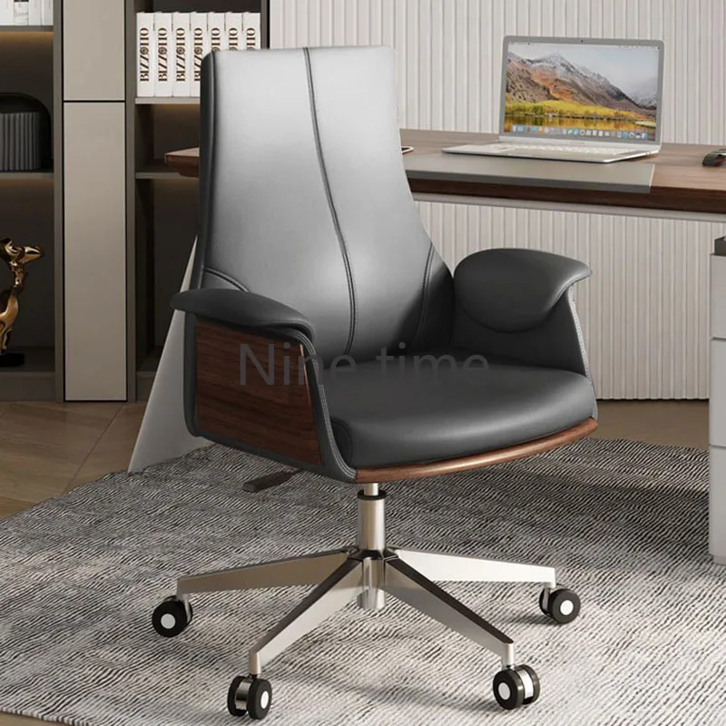 Comfy White Office Chairs Makeup Nordic Bedroom Waiting Barber Computer Chair Relax High Back Sillas De Espera School Furniture