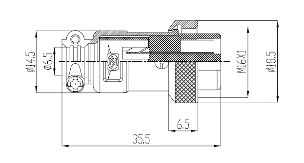 1 قطعة موصل قابس الطيران موصل 16 متر 2A 3-4-5 6 7 8 9 10 دبوس GX16 أنثى التوصيل #2